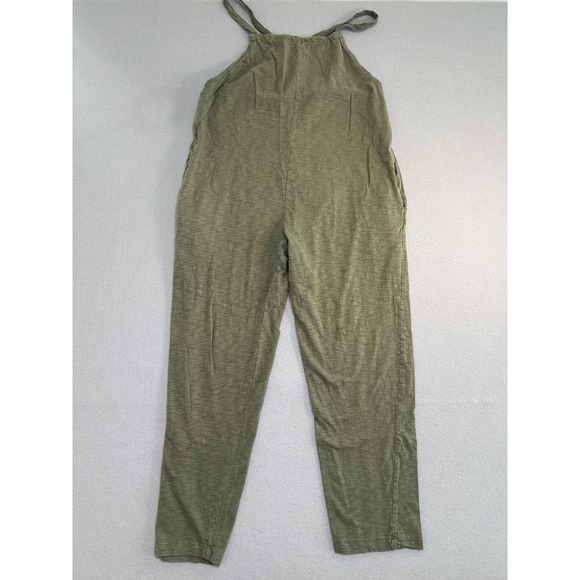 Known Supply Pants - Known Supply Jumpsuit Womens XS‎ Green Organic Cotton Slub Sleeveless Overalls